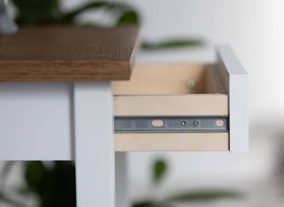 Ragaba ENTLIK Bedside Table 40x35x70cm Smoked Oak Letzte 3 Tage