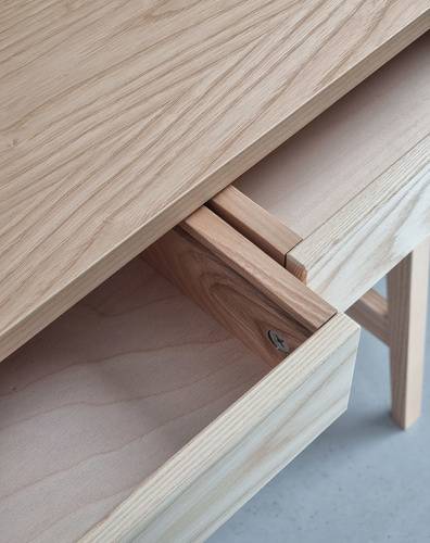 Ragaba LUKA Ashwood Writing Desk 85x50cm with 2 Drawer Neueste Stile