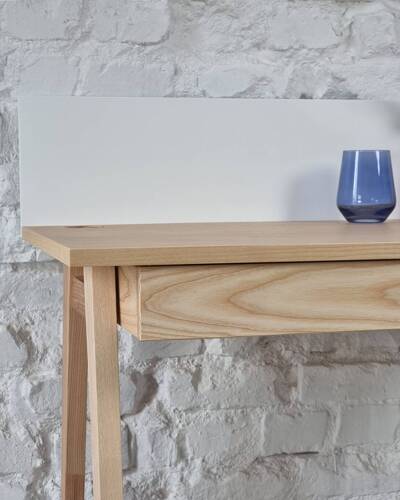 Ragaba LUKA Ashwood Writing Desk 85x50cm with 2 Drawer Neueste Stile