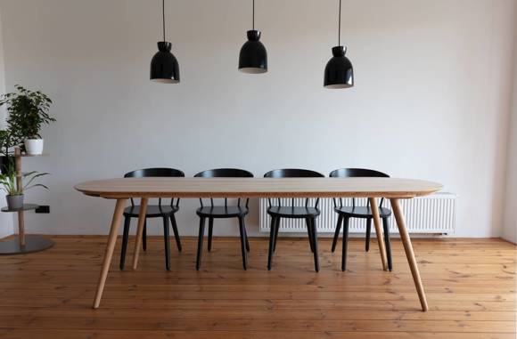 Ragaba CONTRAST CLOSE 10 Seater Table Solid Ash Wood