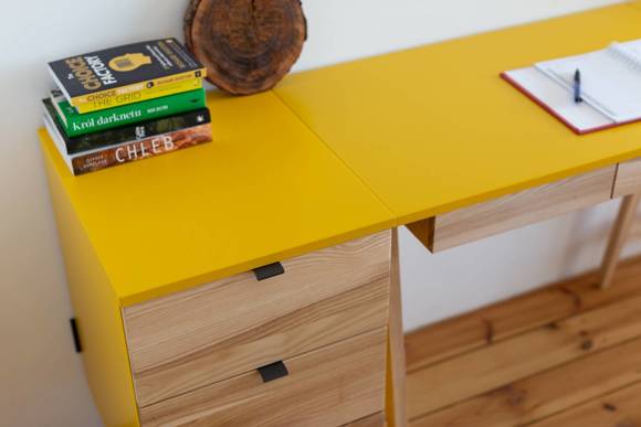 Ragaba LUKA 3-Drawer Storage Cabinet W41xD50cm Broom Yellow Sonderangebot der Fabrik