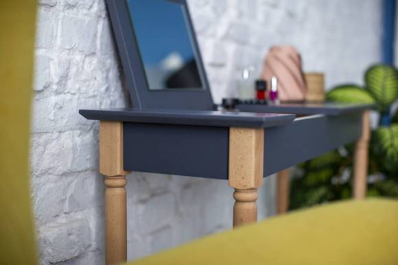 Ragaba MAMO Dressing Table with Mirror 105x35cm Gentle Blue Nur noch ein Tag übrig