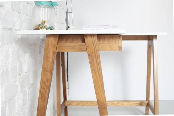 Ragaba LUKA Corner Desk W 135cm x D 85cm Gentle Blue Oak Right Side Riesige Rabatte