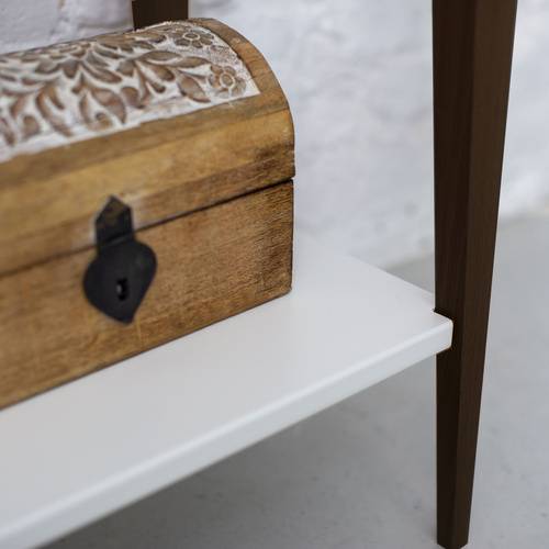 Ragaba MIMO Console Table 85x35cm Black Legs Sea Green Black Friday Preise