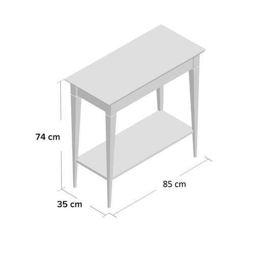 Ragaba MIMO Console Table 85x35cm Black Legs Sea Green Black Friday Preise