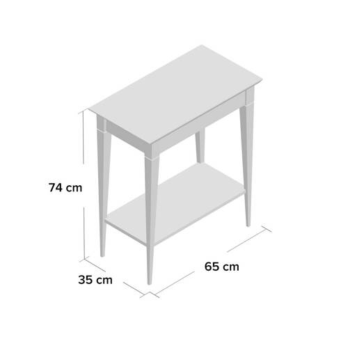 Ragaba MIMO Console Table 65x35cm Black Legs Sage Green Im Verkauf