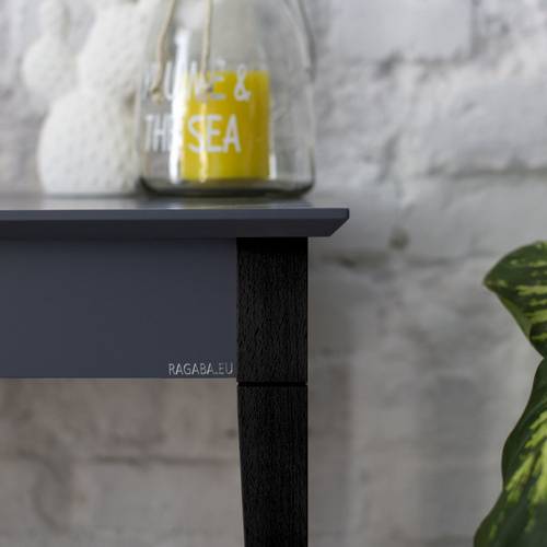 Ragaba MIMO Writing Desk 105x40cm Black Legs Beaver Brown Schlussverkauf