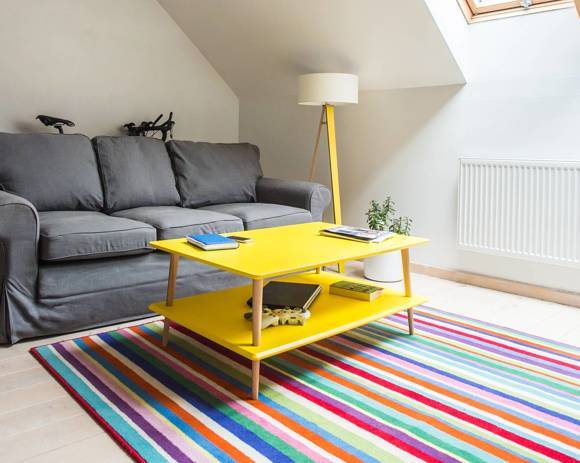 Ragaba KORO LOW Coffee Table W110 x D70cm Broom Yellow Sonderangebot