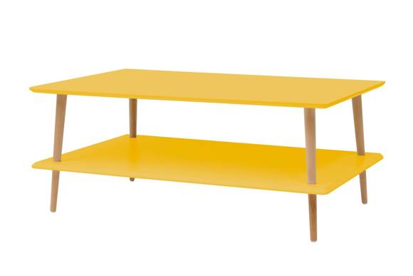 Ragaba KORO LOW Coffee Table W110 x D70cm Broom Yellow Sonderangebot
