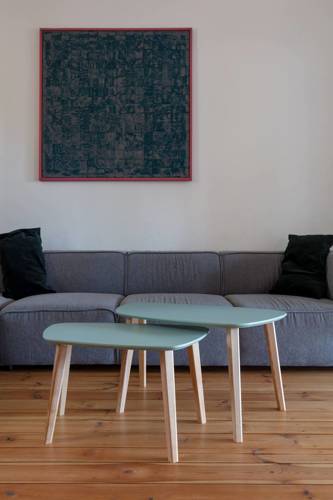 Ragaba Endocarp Coffee Table 80x48x40cm – Sage Green / Ashwood Begrenztes Angebot