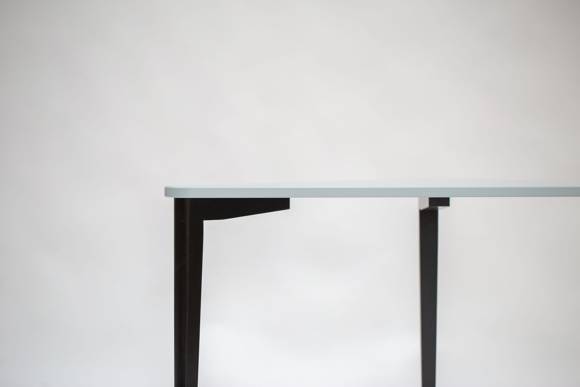 Ragaba NAJA Corner Desk W114 x L85 x H75cm Black Legs Light Grey Saisonschlussverkauf