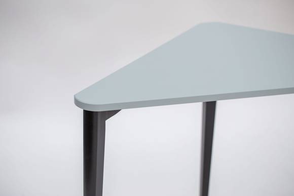 Ragaba NAJA Corner Desk W114 x L85 x H75cm Black Legs Light Grey Saisonschlussverkauf