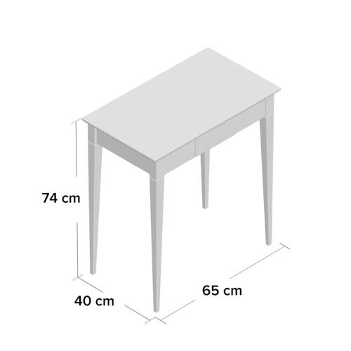 Ragaba MIMO Writing Desk - 65x40cm Black Legs / Graphite Vatertagsangebot