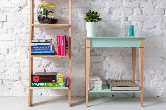 Ragaba ASHME Wooden Ladder Shelf 45x35x180cm Jubiläumsangebot