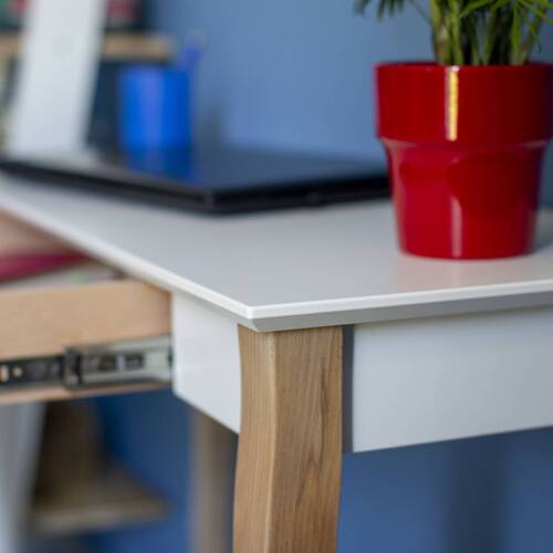 Ragaba LILLO Writing Desk 105x40cm Black Legs / Petrol Blue Lagerräumung