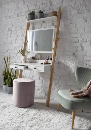 Ragaba LENO Leaning Dressing Table 79x183cm Ashwood White Top Angebot