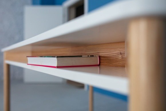 Ragaba ZEEN Extendable Table with Shelf 200x90x75cm - White Neueste Mode