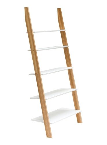 Ragaba ASHME Ladder Shelf 85x35x180cm - White Online Outlet