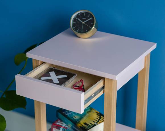 Ragaba ENTLIK Bedside Table 40x35x70cm - Dusky Pink Zeitlich begrenztes Angebot