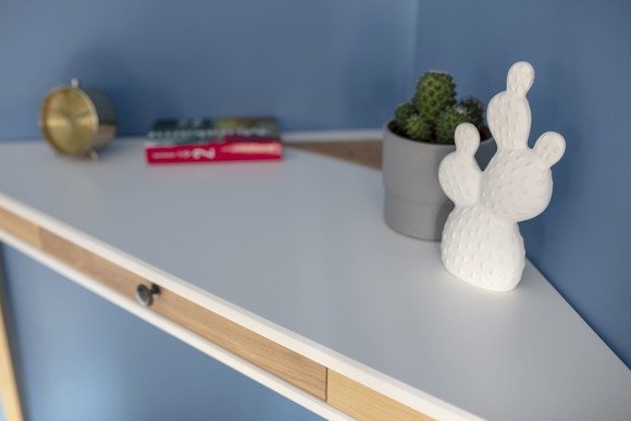 Ragaba ASHME Corner Desk 114x85x85cm - White Exklusive Angebote