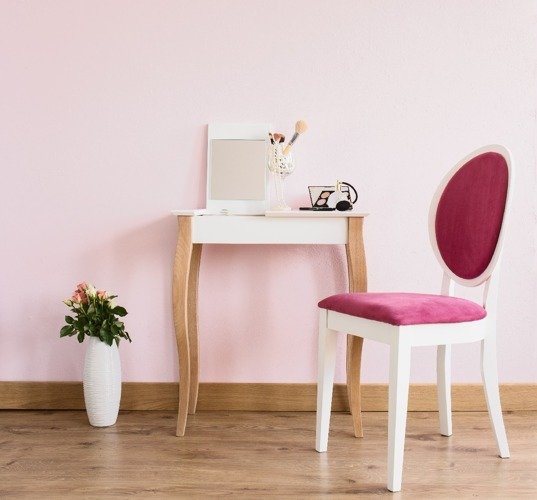 Ragaba LILLO Dressing Table with Mirror - 65x35cm Dusky Pink Blitzangebot