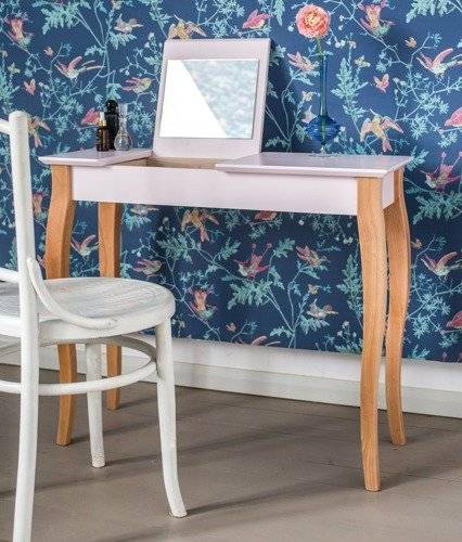 Ragaba LILLO Dressing Table with Mirror - 105x35cm Dusky Pink Große Rabatte
