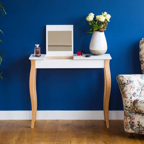Ragaba LILLO Dressing Table with Mirror 85x35cm White Neuheiten