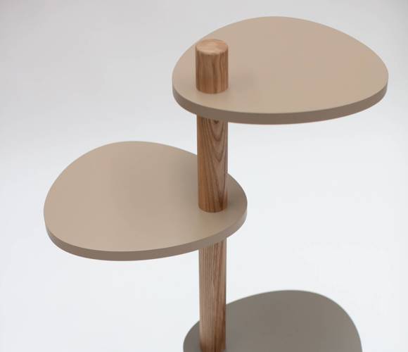 Ragaba MAGLA 3-Tier Ashwood Plant Stand W55 x H91cm Brown Beige VIP-Rabatte