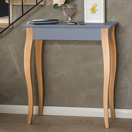 Ragaba Console LIILO 65x35cm White Legs / Graphite Tiefpreis