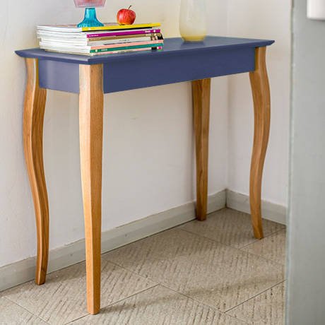 Ragaba Console LIILO 65x35cm White Legs / Graphite Tiefpreis