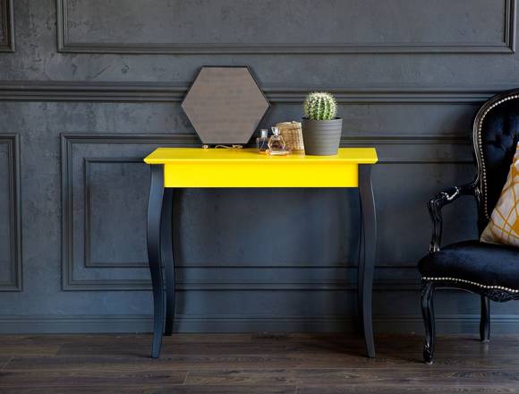 Ragaba Console LILLO 65x35cm Black Legs / Petrol Blue Super Sparpreis