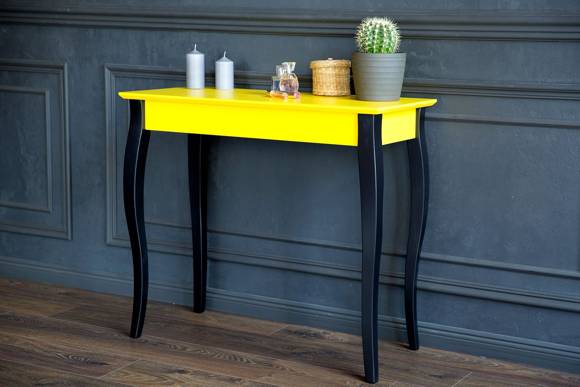Ragaba Console LILLO 65x35cm Black Legs / Petrol Blue Super Sparpreis