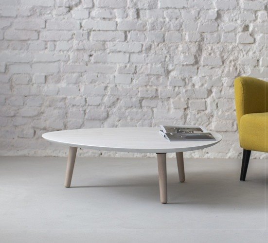 Ragaba Contrast PICK Coffee Table 103x97x31cm - White Wochenangebot