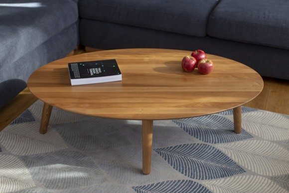 Ragaba Contrast OVO Coffee Table 110x70x31cm - Black Legs Begrenzte Freigabe