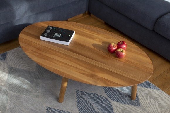 Ragaba Contrast OVO Coffee Table 110x70x31cm - Black Legs Begrenzte Freigabe