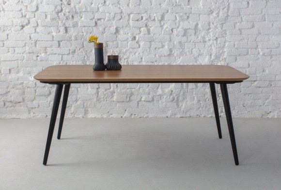 Ragaba CONTRAST Dining Table 180x90x75cm - Oak / Black Legs