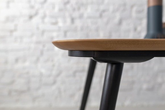 Ragaba CONTRAST Dining Table 180x90x75cm - Oak / Black Legs Letzte 2 Tage