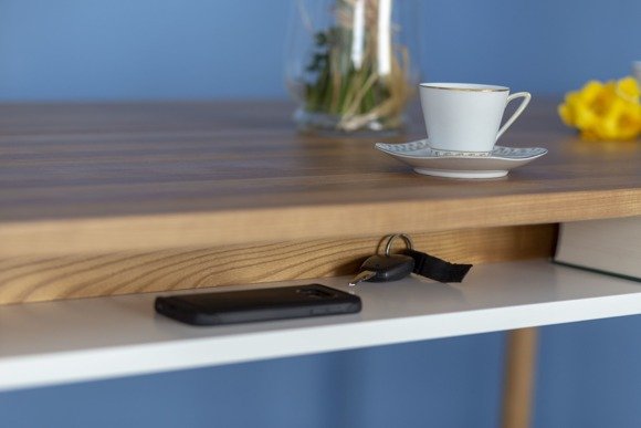 Ragaba ZEEN Dining Table with Shelf 140x90x75cm - Oak Letzter Tag