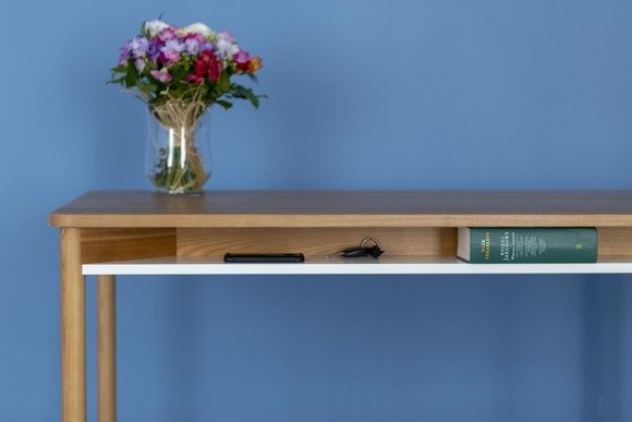 Ragaba ZEEN Dining Table with Shelf 140x90x75cm - Oak Letzter Tag