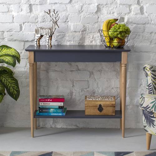Ragaba MAMO Console Table 85x35cm - Graphite Discount Store für neue Produkte