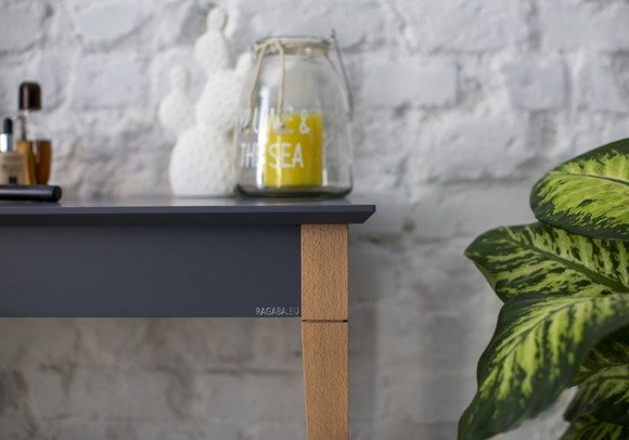 Ragaba MIMO Console Table with Shelf 85x35cm - White Nur noch ein Tag übrig