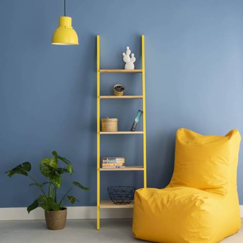 Ragaba ASHME Ladder Shelf 45x35x180cm - Ashwood Shelves / White Begrenzt auf 3 Tage