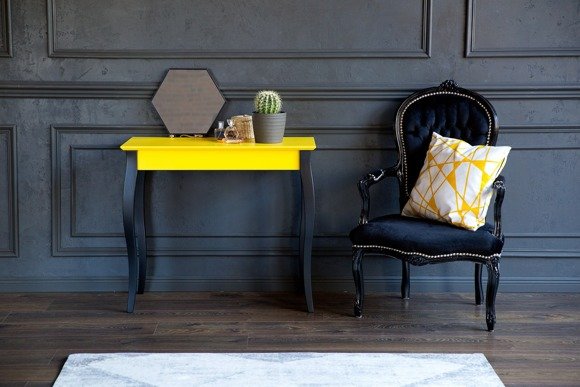 Ragaba LILLO Console Table - 105x35cm Black Legs / Graphite Im Verkauf
