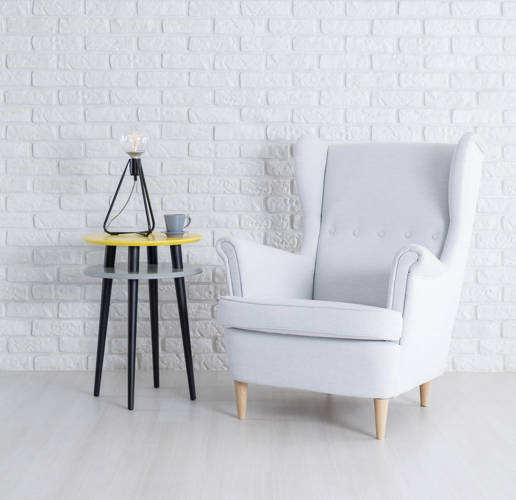 Ragaba UFO Side Table diam. 45cm x height 61cm - Dark grey/black legs zollfrei