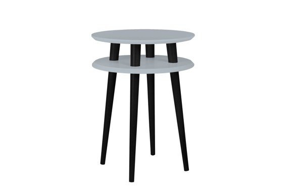 Ragaba UFO Side Table diam. 45cm x height 61cm - Dark grey/black legs zollfrei