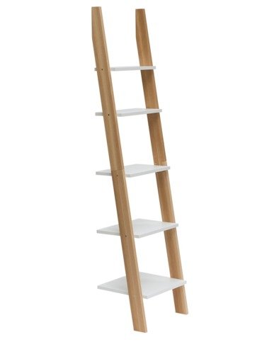 Ragaba ASHME Ladder Shelf 45x35x180cm - White Rabatte dieses Monats