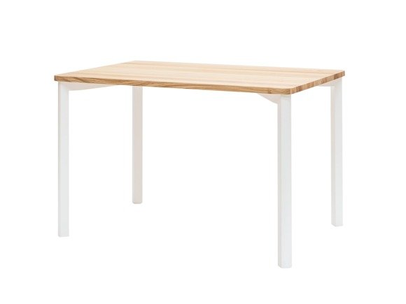 Ragaba TRIVENTI Ashwood Dining Table 120x80cm - White Round Legs Online