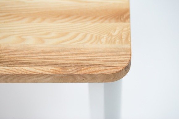 Ragaba TRIVENTI Ashwood Dining Table 120x80cm - White Round Legs Online