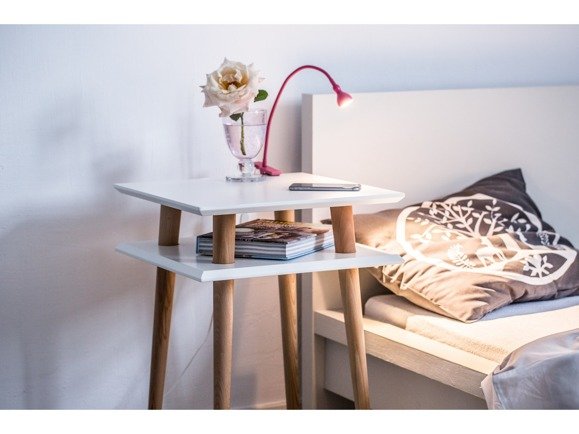 Ragaba SQUARE Coffee Table 43x43x61cm - White Verkauf