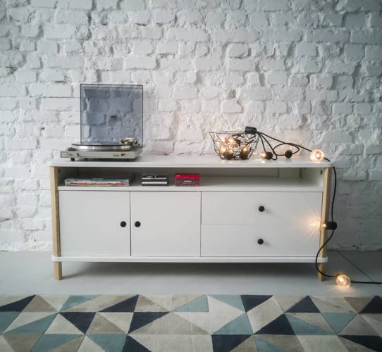 Ragaba ASHME TV Sideboard 140x45x60cm - White im Angebot